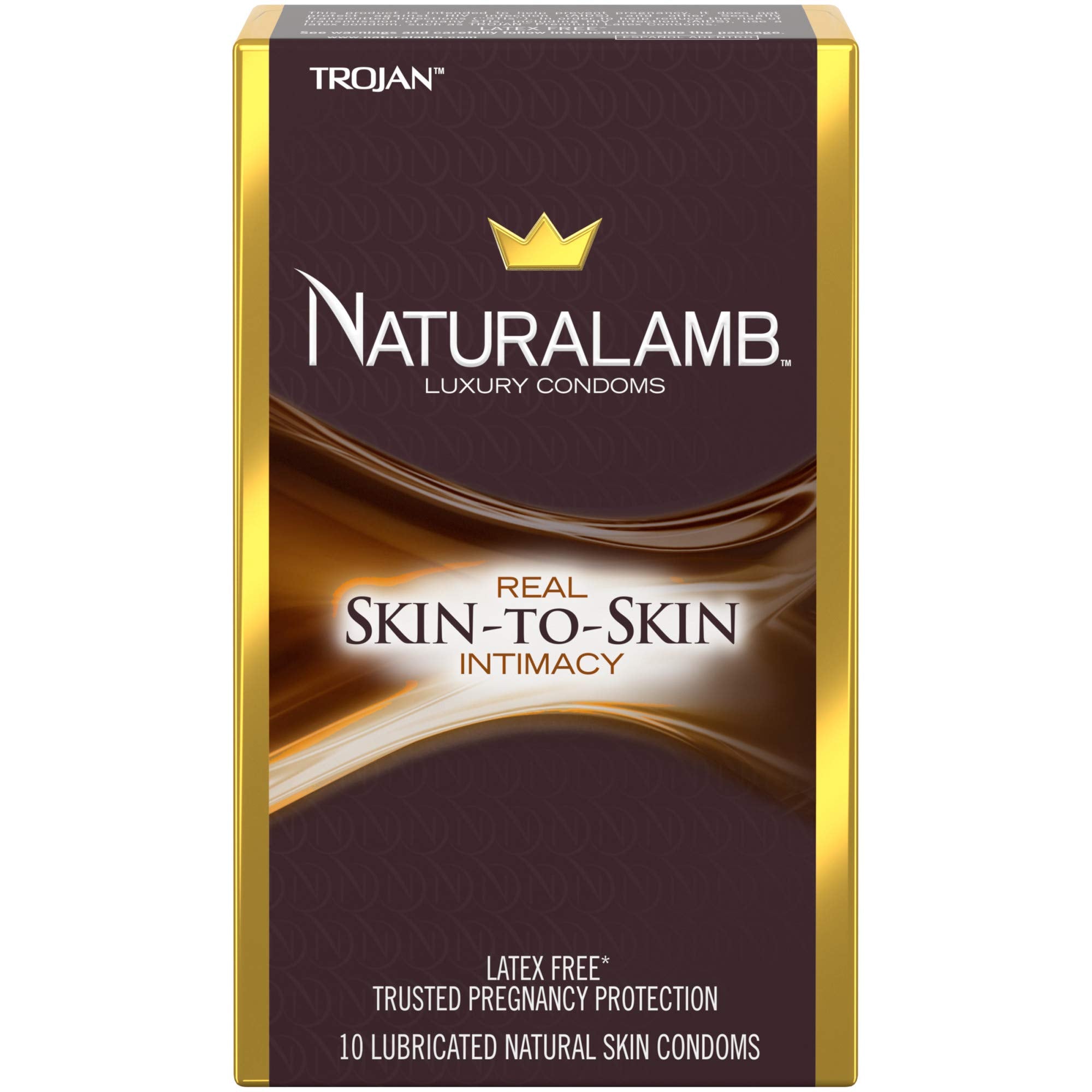 TROJAN NATURAL LAMB LUBRICTD CONDOM 10CT