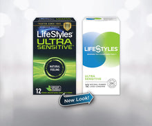 Load image into Gallery viewer, LIFESTYLES CONDOM ULTRA SENSITIVE 14CT
